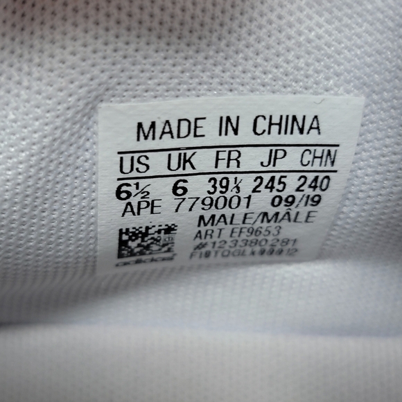 Adidas Harden Vol. 4 White Grey 2019 Basketball Shoes Men\'s Size 6.5 EF9653 New main image 4